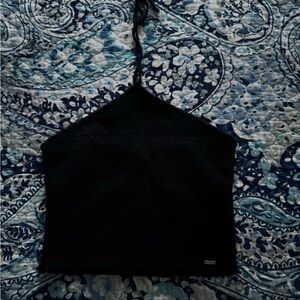Hollister Black Halter Top